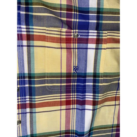 Vintage Twenty X Western check shirt cowboy plaid Cotton Rodeo Men XXL - Picture 6 of 9